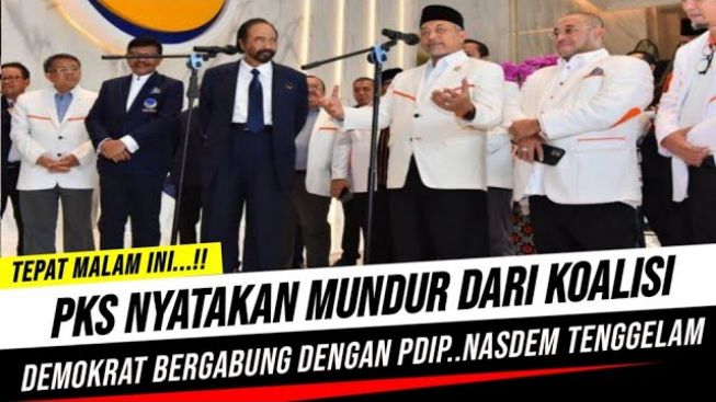 CEK FAKTA: PKS Mundur dari Koalisi Perubahan, Demokrat Gabung PDIP, Nasdem Tenggelam