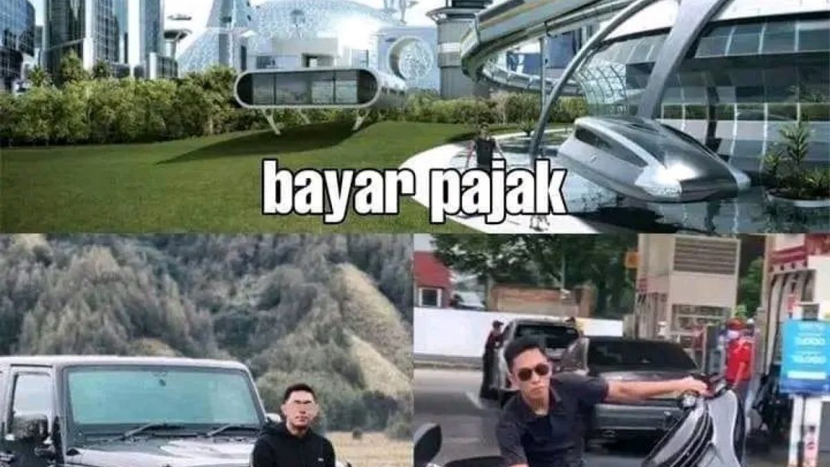 Kolase meme tentang kasus Mario Dandy Satrio. [Bidik layar Twitter]