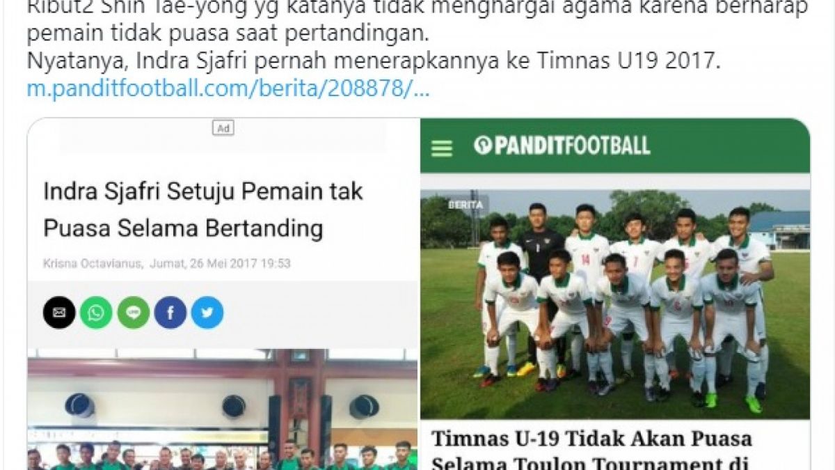 Tangkap layar Twitter (@UpdateBolabola)