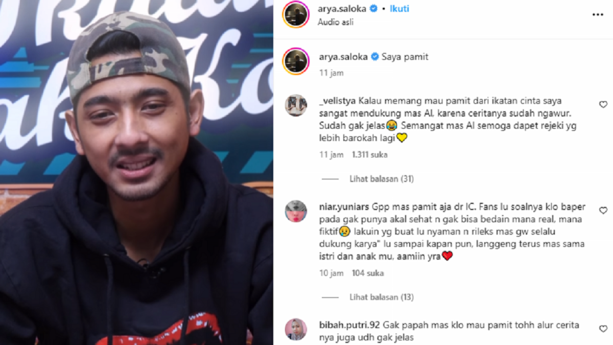 Arya Saloka diduga pamit dari sinetron Ikatan Cinta [Instagram @arya.saloka]