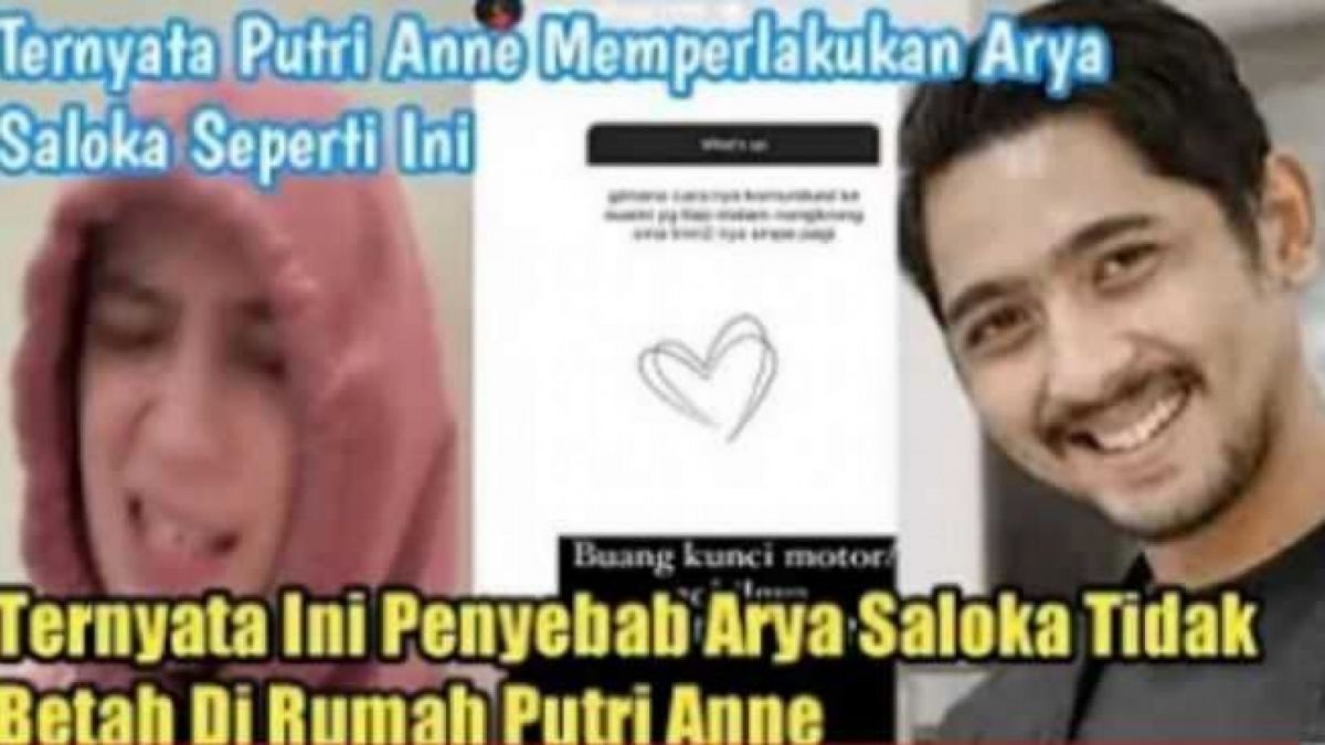 Thumbnail video yang menyebutkan Arya Saloka tak betah di rumah Putri Anne karena Amanda Manopo. Cek faktanya! [YouTube]