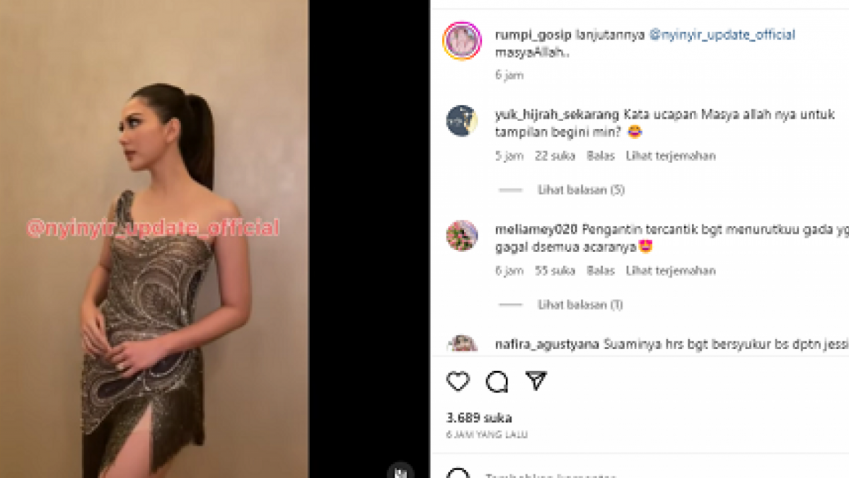 Penampilan Jessica Mila saat After Party [Instagram @rumpi_gosip]