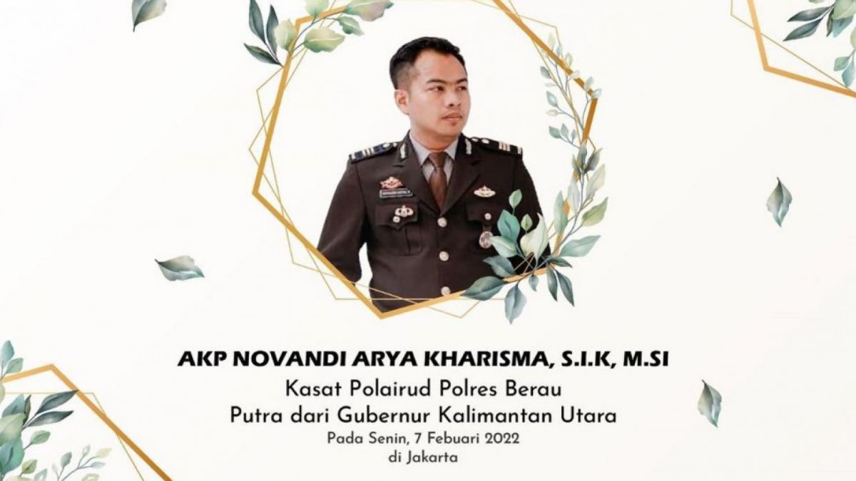 AKP Novandi Arya Kharizma meninggal dunia dalam kecelakaan (instagram/polda_kaltara)