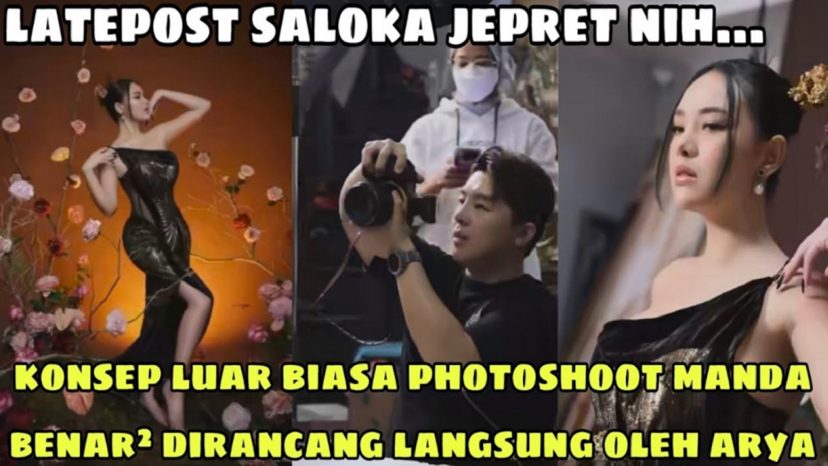 Thumbnail video hoaks menarasikan seolah Arya Saloka rancang sesi pemotretan Amanda Manopo. [YouTube]