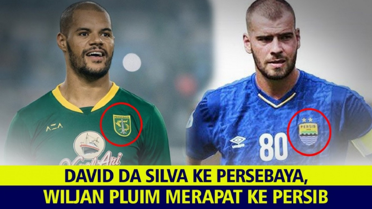 Thumbnail video menarasikan seolah David da Silva hengkang ke Persebaya dan Wiljan Pluim gabung Persib. [YouTube]