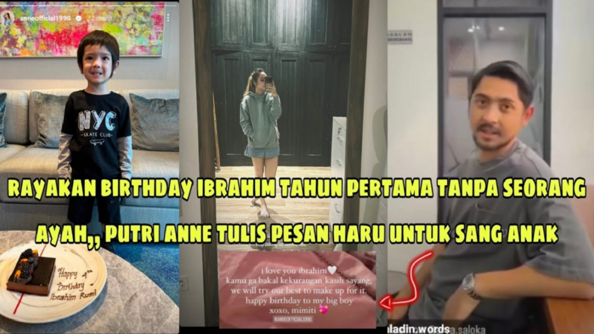 Thumbnail video menarasikan seolah Putri Anne rayakan ultah sang anak tanpa kehadiran Arya Saloka. [YouTube]