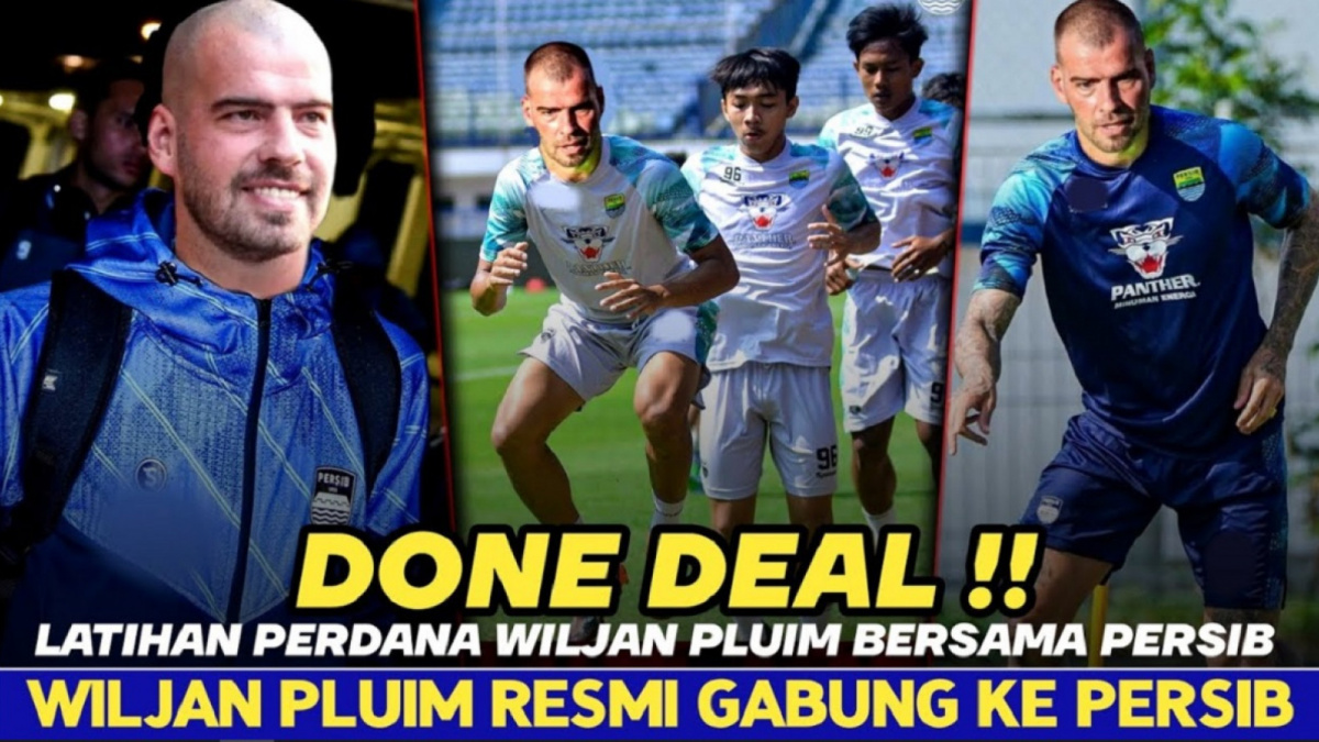 Thumbnail video hoaks menarasikan Wiljan Pluim latihan perdana di Persib. [YouTube]