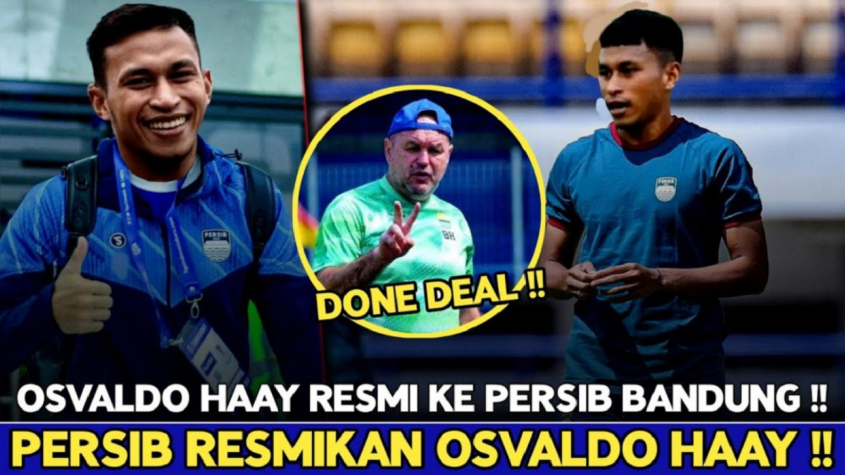 Thumbnail video hoaks menarasikan seolah Osvaldo Haay gabung Persib. [YouTube]