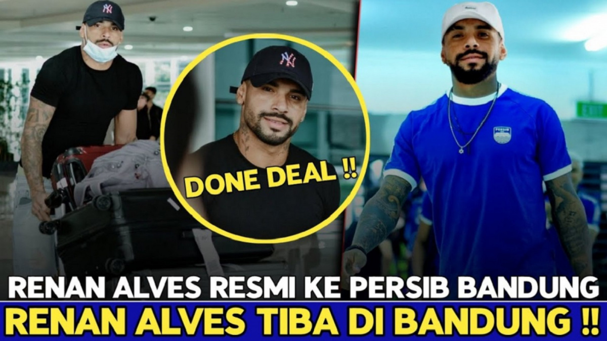Thumbnail video menarasikan seolah Renan Alves resmi merapat ke Persib. [YouTube]