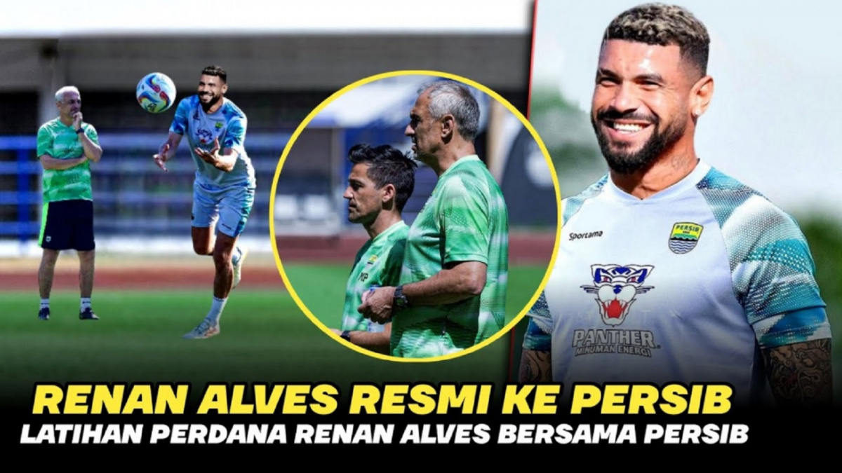 Thumbnail video menarasikan seolah Renan Alves resmi gabung Persib. [YouTube]