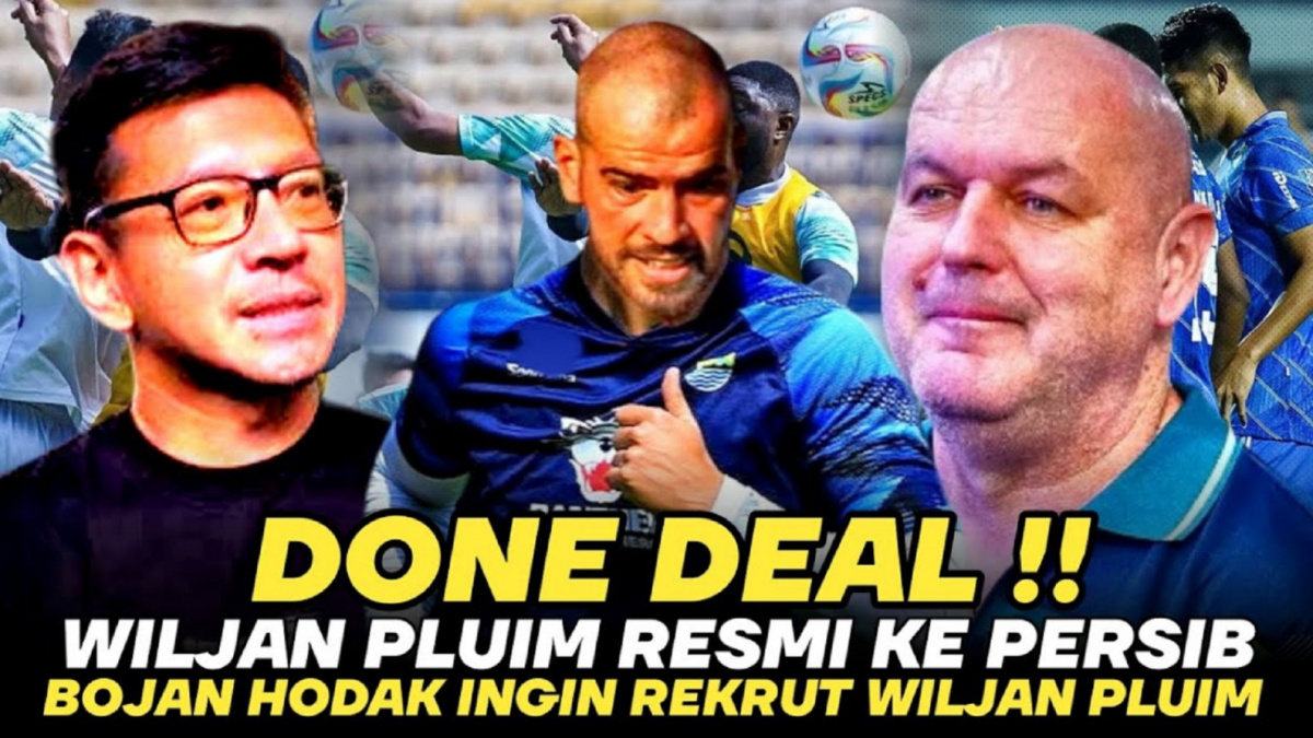 Thumbnail video menarasikan seolah Wiljan Pluim resmi perkuat Persib Bandung. [YouTube]