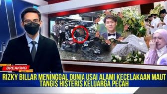Innalillahi, Rizky Billar Meninggal Dunia akibat Kecelakaan Maut hingga Keluarga Nangis Histeris, Bernarkah? Cek Faktanya!