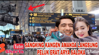 Cek Fakta: Saking Kangennya, Amanda Manopo Langsung Peluk Erat Arya Saloka yang Pulang Umrah