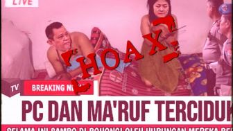 Cek Fakta: Kuat Ma'ruf dan PC Terciduk Tak Pakai Busana, Benarkah?