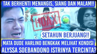 CEK FAKTA: Usai Lihat Kondisi Terbaru Alyssa Soebandono, Dude Herlino Tak Bisa Hentikan Tangisan, Benarkah?