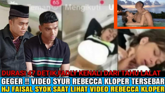 Haji Faisal Syok Usai Tonton Video Syur 47 Detik Mirip Rebecca Klopper, Cek Faktanya!