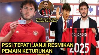 CEK FAKTA: Langsung Debut! Pemain AC Milan Keturunan Betawi Gembira Perkuat Timnas Indonesia