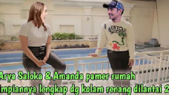 Makin Bucin, Amanda Manopo dan Arya Saloka Pamer Rumah Impian Lengkap dengan Kolam Renang di lantai 2, Cek Faktanya!