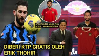 CEK FAKTA: Striker Inter Milan Fiks Gantikan Saddil Ramdani di Timnas, Erick Thohir Beri KTP Gratis