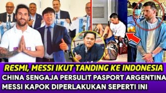 CEK FAKTA: Meski Kapok Diperlakukan Buruk oleh China, Lionel Messi Tetap Datang ke Indonesia