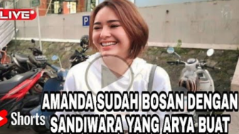 Amanda Manopo Mengaku Bosan dengan Sandiwara yang Arya Saloka Buat, Cek Faktanya!