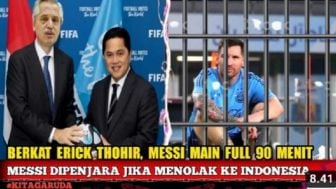 Cek Fakta: Messi Diancam Penjara jika Tolak Datang ke Indonesia, Misi Erick Thohir Sukses