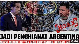 Cek Fakta: Lionel Messi Membelot dari Argentina Jadi Alasan Tak Mau Main Lawan Indonesia, Benarkah?