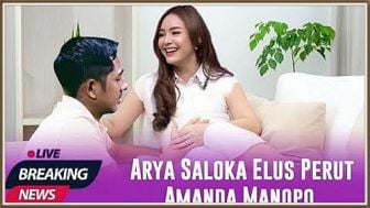 Cek Fakta: Arya Saloka Usap Perut Amanda Manopo, Manda Hamil Muda?