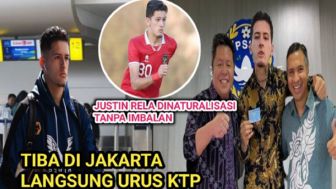 CEK FAKTA: Rela Dinaturalisasi tanpa Imbalan, Justin Hubner Tiba di Jakarta Langsung Debut untuk Timnas