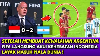 CEK FAKTA: Usai Bikin Argentina Kewalahan, FIFA Akui Kehebatan Timnas Indonesia hingga Layak Ikut Piala Dunia