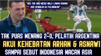 CEK FAKTA: Lionel Scaloni Nangis Akui Kehebatan Timnas Indonesia, Tak Puas Menang 2-0