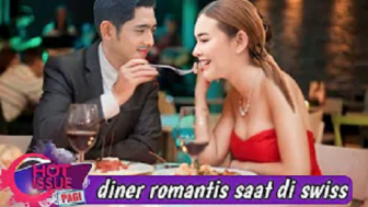 Romantis, Arya Saloka Suapi Amanda Manopo Saat Dinner di Restoran Swiss, Cek Faktanya!