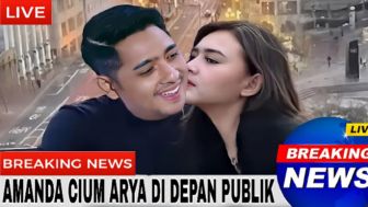 Dicium Amanda Manopo di Depan Publik, Arya Saloka Auto Kegirangan, Cek Faktanya