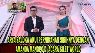 Cek Fakta: Arya Saloka Akui Sudah Nikah Siri dengan Amanda Manopo di Acara Silet Awards 2023