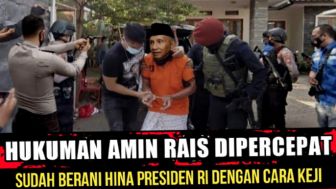 Cek Fakta: Berani Hina Jokowi dengan Cara Keji, Hukuman Amien Rais Dipercepat