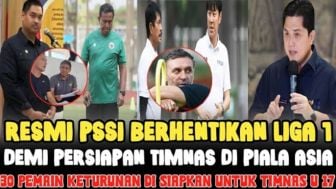 Cek Fakta: Demi Persiapan Timnas di Piala Asia, PSSI Resmi Berhentikan Liga 1