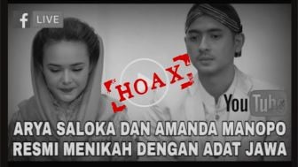 Cek Fakta: Video Pernikahan Arya Saloka dan Amanda Manopo Pakai Adat Jawa, Benarkah?