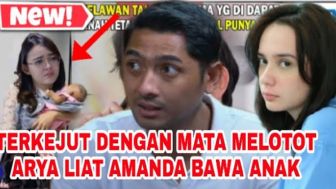 Terkejut dengan Mata Melotot, Arya Saloka Liat Amanda Manopo Bawa Anak, Cek Faktanya