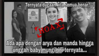 Cek Fakta: Arya Saloka dan Amanda Manopo Kompak Unggah Foto Baby Mungil, Ternyata...