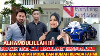 Cek Fakta: Rudy Salim Bersama Putri Ariani Beri Hadiah Mobil dan Rumah kepada Pengantin Baru Fahmi