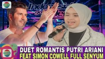 Full Senyum, Duet Romantis Putri Ariani Bareng Simon Cowell, Cek Faktanya