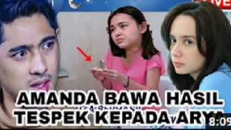 CEK FAKTA: Amanda Manopo Bawa Hasil Tespek pada Arya Saloka, Positif Hamil?