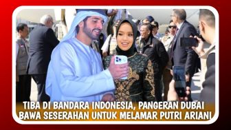 CEK FAKTA: Tiba di Bandara, Pangeran Dubai dan Keluarga Bawa Seserahan demi Lamar Putri Ariani