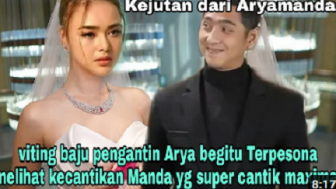 Arya Saloka Terpesona Kecantikan Amanda Manopo saat Fitting Baju Pengantin, Cek Faktanya!