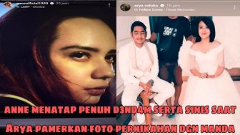 Tatapan Sinis Penuh Dendam Putri Anne Melihat Arya Saloka dan Amanda Manopo Menikah, Cek Faktanya