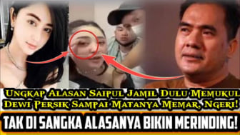 Ngeri! Ini Alasan Saipul Jamil Dulu Pukul Mata Dewi Perssik Sampai Memar, Cek Faktanya