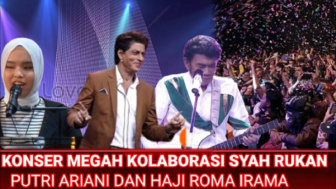 Cek Fakta: Konser Megah Kolaborasi Shah Rukh Khan, Putri Ariani, dan Rhoma Irama