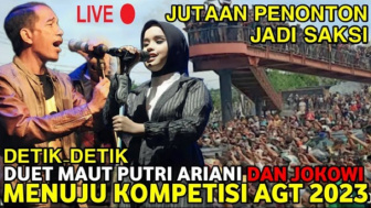 Cek Fakta: Detik-Detik Duet Maut Putri Ariani dan Jokowi Menuju Kompetisi AGT 2023