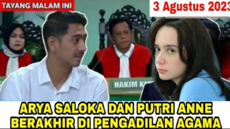 Cek Fakta: Rumah Tangga Arya Saloka dan Putri Anne Berakhir di Pengadilan Agama?