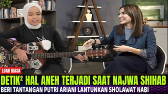 Cek Fakta: Detik-Detik Hal Aneh Terjadi Saat Najwa Shihab Tantang Putri Ariani Lantunkan Salawat Nabi